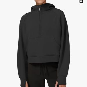 SOLD!!! Cropped Hoodie Quarter Zip
